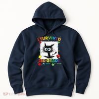 Funny Last Day Of Third 3rd Grade I Survived Third 3rd Grade Hoodie thumb 0