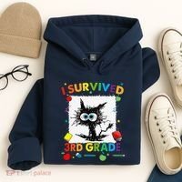 Funny Last Day Of Third 3rd Grade I Survived Third 3rd Grade Hoodie thumb 4