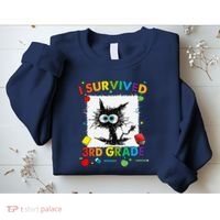 Funny Last Day Of Third 3rd Grade I Survived Third 3rd Grade Sweatshirt thumb 2