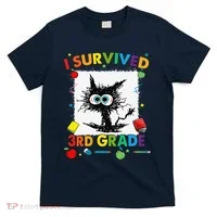 Funny Last Day Of Third 3rd Grade I Survived Third 3rd Grade T-Shirt thumb 0