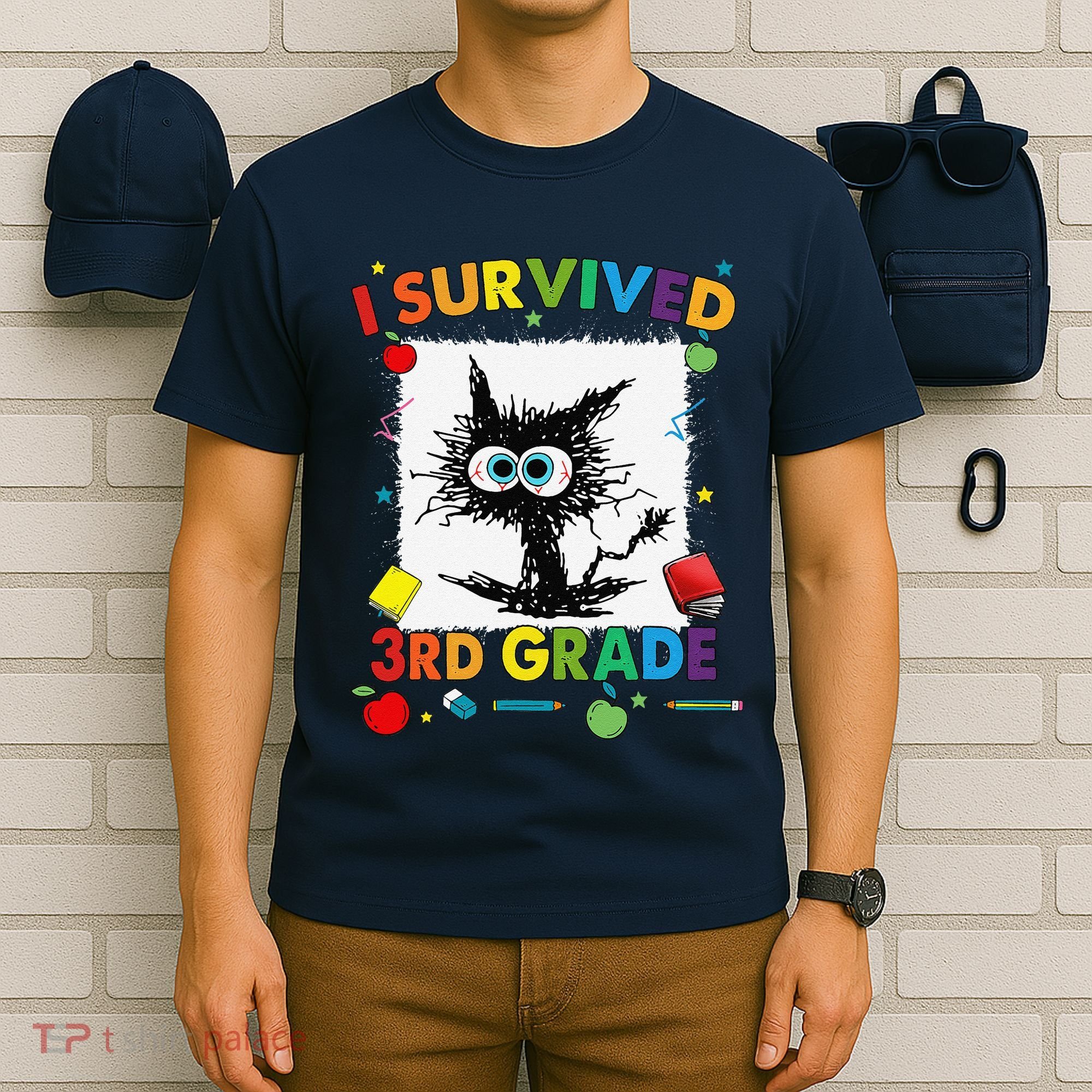 Funny Last Day Of Third 3rd Grade I Survived Third 3rd Grade T-Shirt
