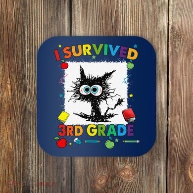 Funny Last Day Of Third 3rd Grade I Survived Third 3rd Grade Coaster