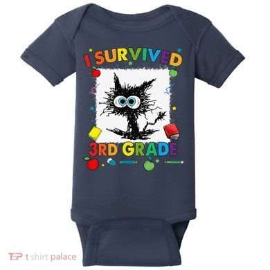 Funny Last Day Of Third 3rd Grade I Survived Third 3rd Grade Baby Bodysuit