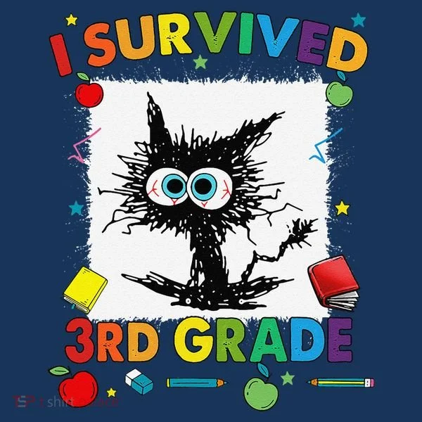 Funny Last Day Of Third 3rd Grade I Survived Third 3rd Grade Toddler Hoodie