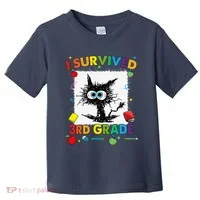 Funny Last Day Of Third 3rd Grade I Survived Third 3rd Grade Toddler T-Shirt thumb 0