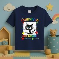 Funny Last Day Of Third 3rd Grade I Survived Third 3rd Grade Toddler T-Shirt thumb 3