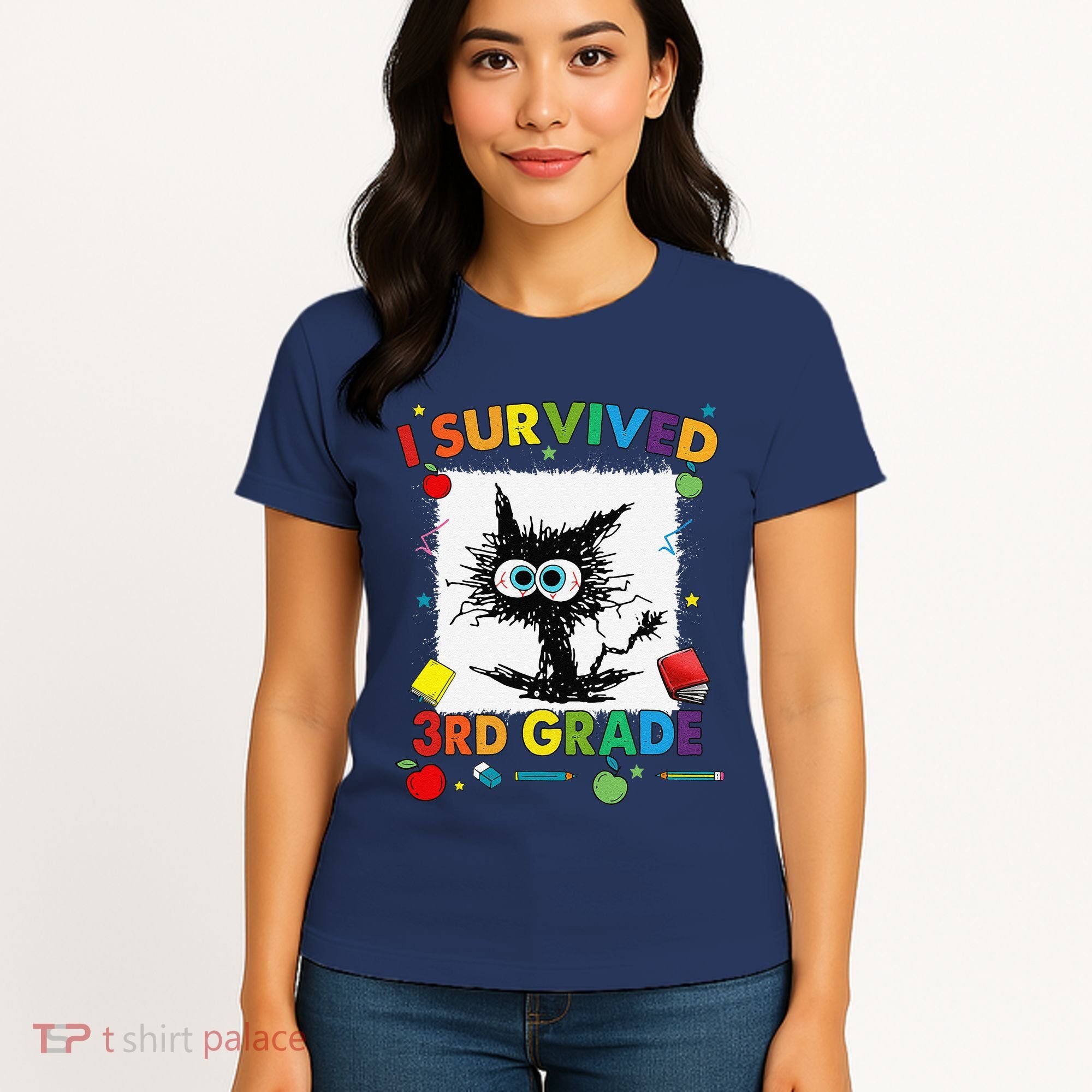 Funny Last Day Of Third 3rd Grade I Survived Third 3rd Grade Women's T-Shirt