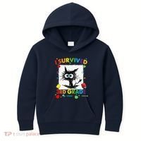 Funny Last Day Of Third 3rd Grade I Survived Third 3rd Grade Kids Hoodie thumb 0