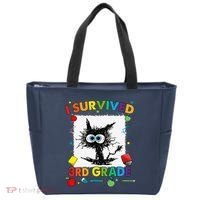 Funny Last Day Of Third 3rd Grade I Survived Third 3rd Grade Tote Bag thumb 0