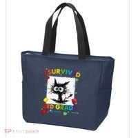 Funny Last Day Of Third 3rd Grade I Survived Third 3rd Grade Tote Bag thumb 3