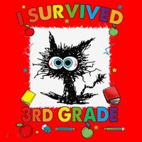 Funny Last Day Of Third 3rd Grade I Survived Third 3rd Grade Santa Hat thumb 1