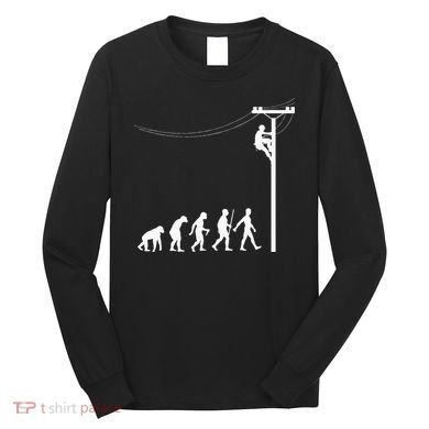Funny Lineman Designs For Men Women Electrician Engineers Long Sleeve Shirt