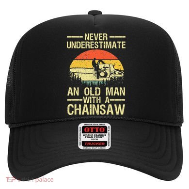Funny Lumberjack Design For Men Dad Logger Arborist Chainsaw Hat