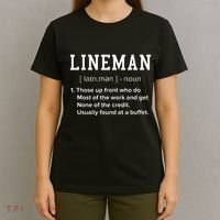 Football Lineman Definition Funny Offensive Lineman T-Shirt thumb 4