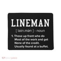 Football Lineman Definition Funny Offensive Lineman Mousepad thumb 0