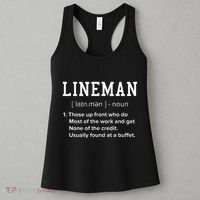 Football Lineman Definition Funny Offensive Lineman Women's Tank Top thumb 3