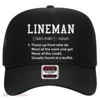 Football Lineman Definition Funny Offensive Lineman Hat thumb 0