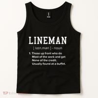 Football Lineman Definition Funny Offensive Lineman Tank Top thumb 2