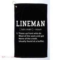 Football Lineman Definition Funny Offensive Lineman Golf Towel thumb 0