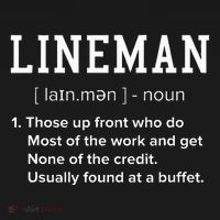 Football Lineman Definition Funny Offensive Lineman Women's T-Shirt thumb 6
