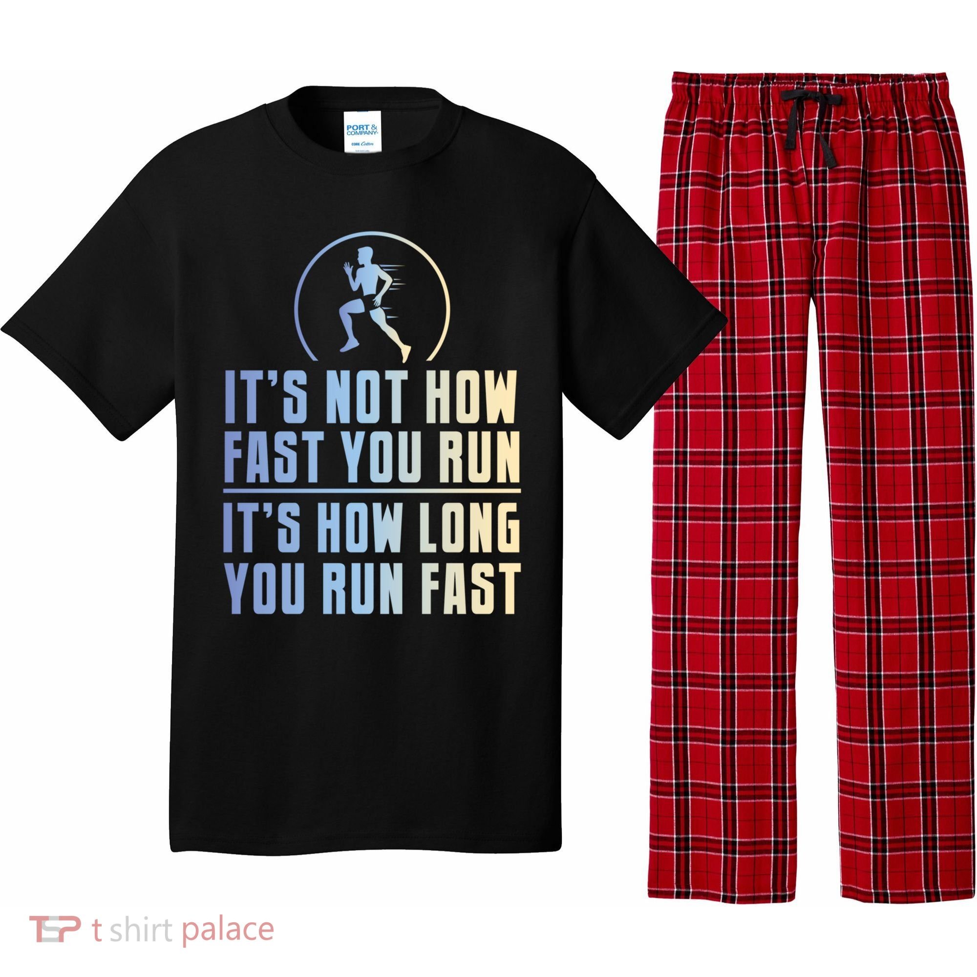 Funny Long Distance Runner Xc Coach Cross Country Gift Meaningful Gift Pajama Set