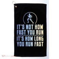 Funny Long Distance Runner Xc Coach Cross Country Gift Meaningful Gift Golf Towel thumb 0