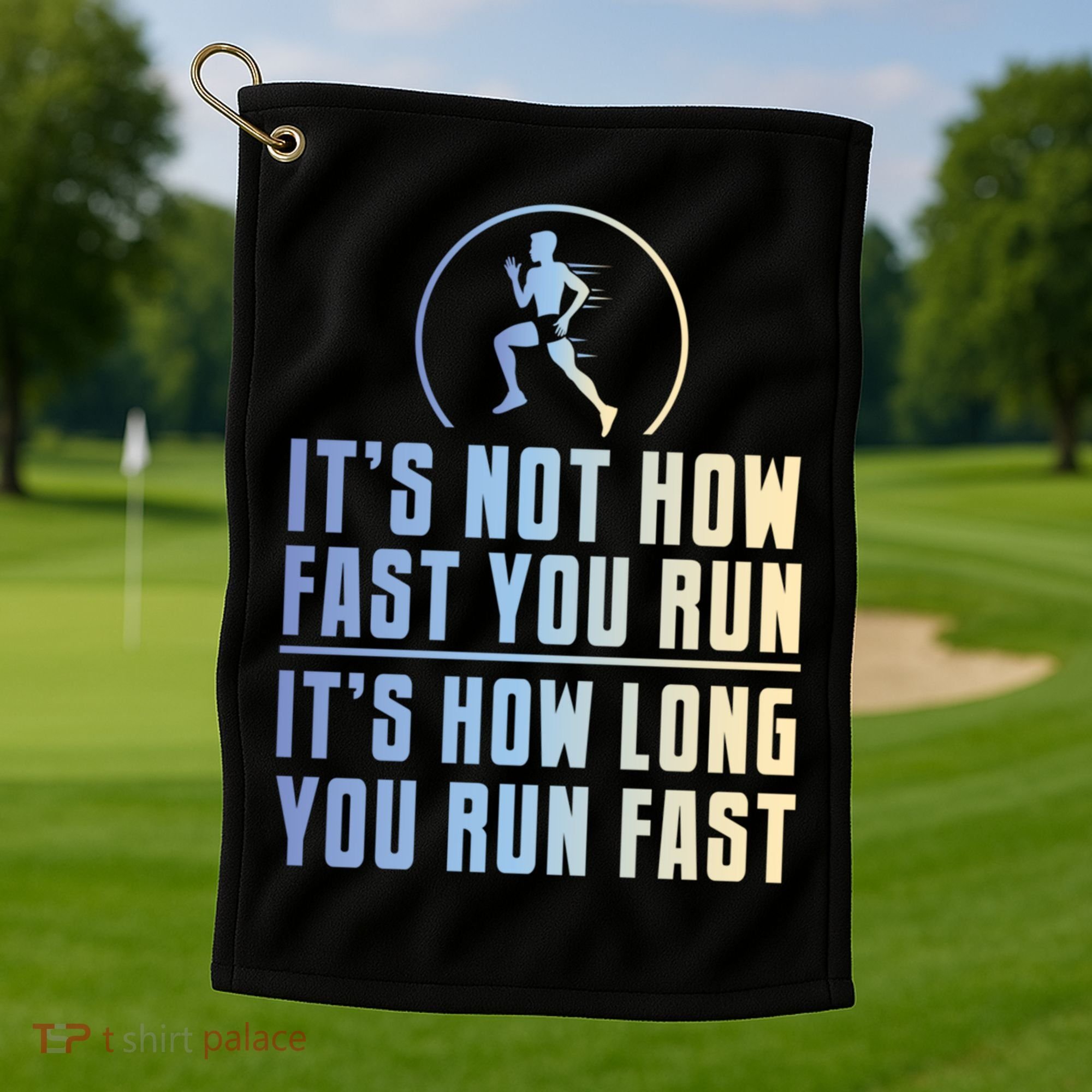 Funny Long Distance Runner Xc Coach Cross Country Gift Meaningful Gift Golf Towel