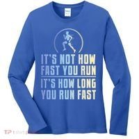 Funny Long Distance Runner Xc Coach Cross Country Gift Meaningful Gift Women's Long Sleeve Shirt thumb 0