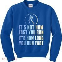 Funny Long Distance Runner Xc Coach Cross Country Gift Meaningful Gift Kids Sweatshirt thumb 0