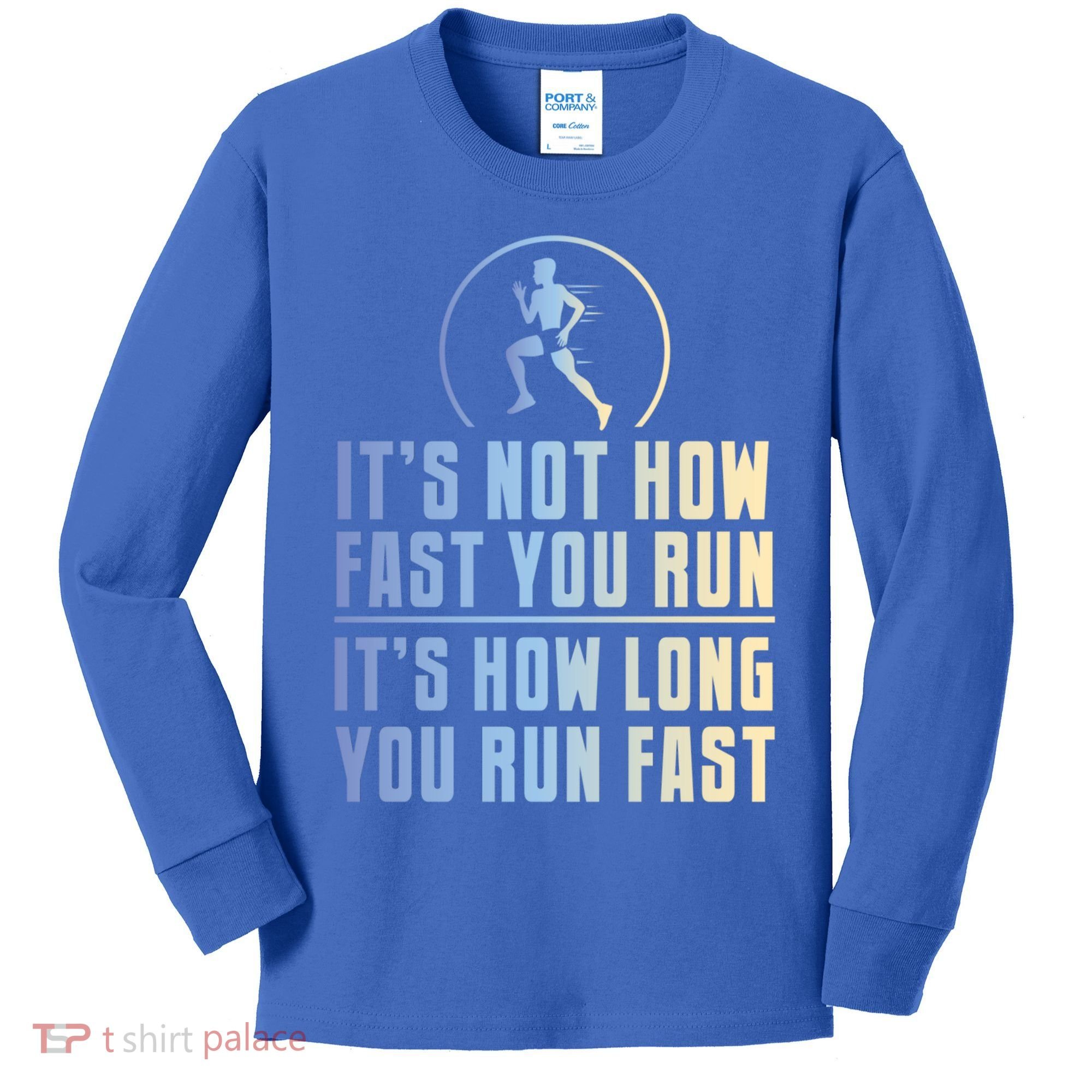 Funny Long Distance Runner Xc Coach Cross Country Gift Meaningful Gift Kids Long Sleeve Shirt