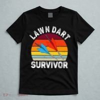 Funny Lawn Dart Survivor Retro Vintage Yard Darts Women T-Shirt thumb 5