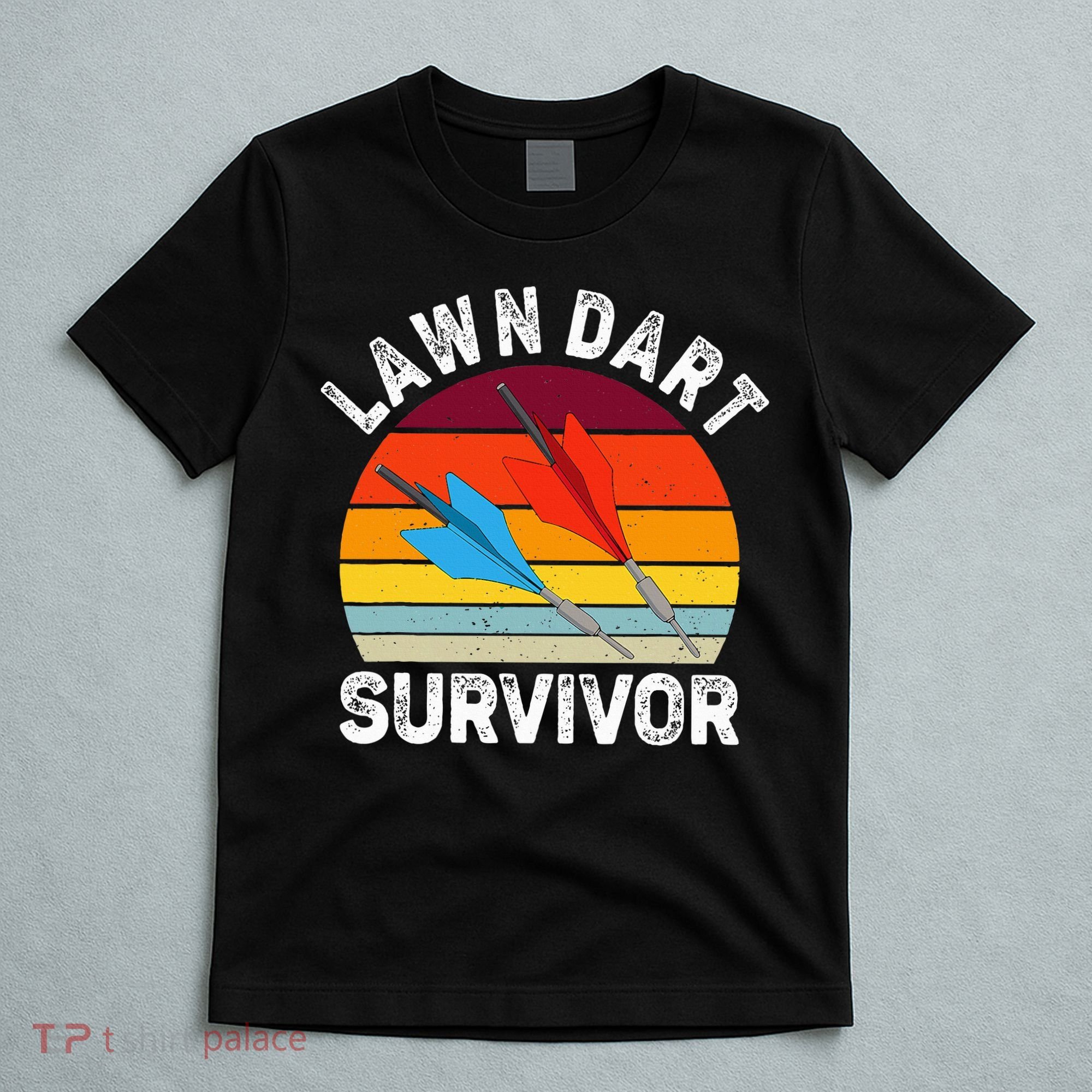 Funny Lawn Dart Survivor Retro Vintage Yard Darts Women T-Shirt