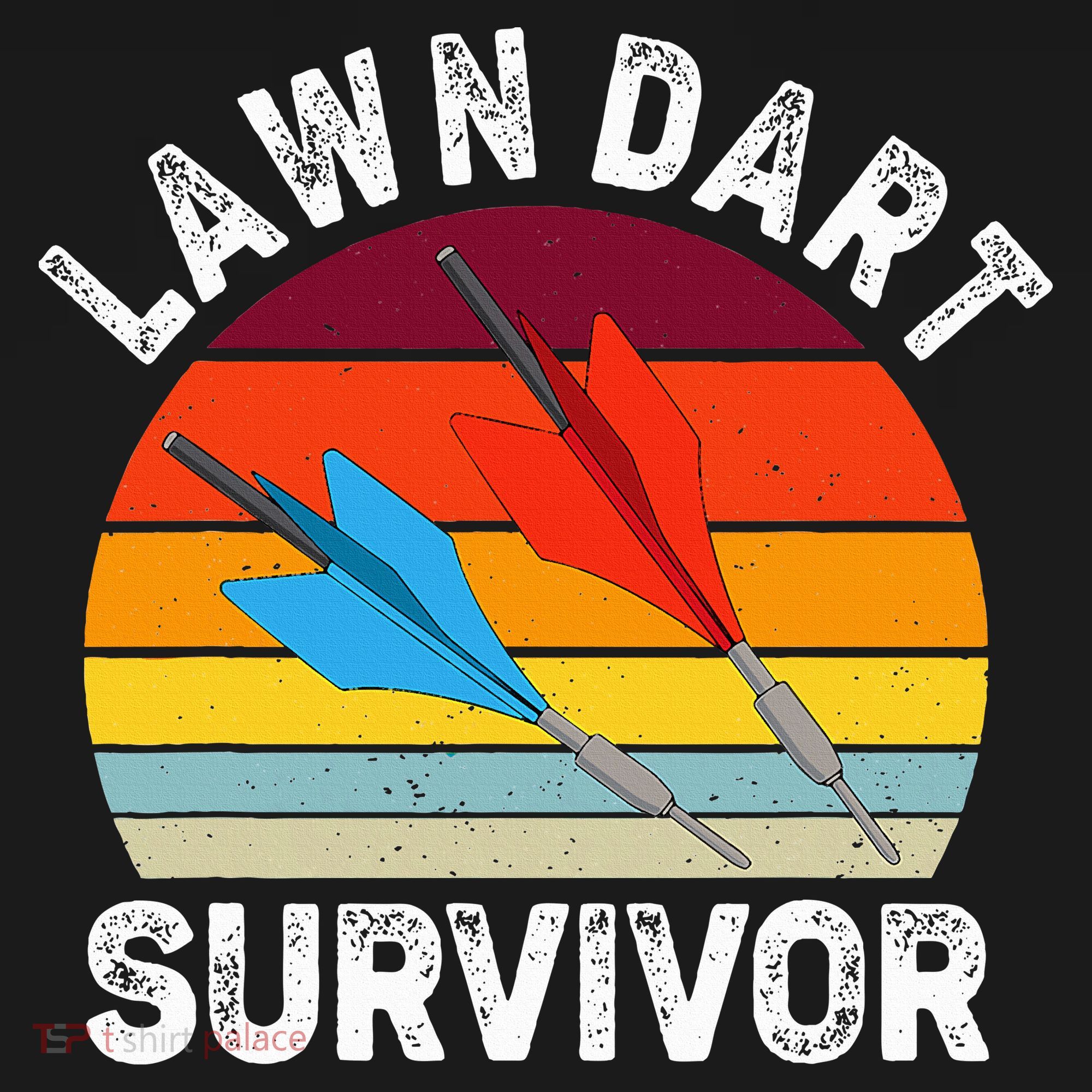 Funny Lawn Dart Survivor Retro Vintage Yard Darts Women T-Shirt
