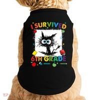Funny Last Day Of Sixth 6Th Grade I Survived Sixth 6Th Grade Gift Doggie Tank thumb 0