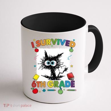 Funny Last Day Of Sixth 6Th Grade I Survived Sixth 6Th Grade Gift Coffee Mug back
