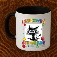 Funny Last Day Of Sixth 6Th Grade I Survived Sixth 6Th Grade Gift Coffee Mug thumb 2