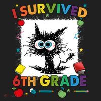 Funny Last Day Of Sixth 6Th Grade I Survived Sixth 6Th Grade Gift Hat thumb 2