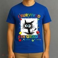 Funny Last Day Of Sixth 6Th Grade I Survived Sixth 6Th Grade Gift T-Shirt thumb 3