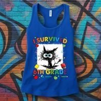 Funny Last Day Of Sixth 6Th Grade I Survived Sixth 6Th Grade Gift Women's Tank Top thumb 3