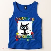 Funny Last Day Of Sixth 6Th Grade I Survived Sixth 6Th Grade Gift Tank Top thumb 2