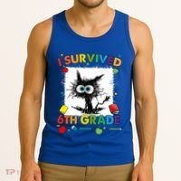 Funny Last Day Of Sixth 6Th Grade I Survived Sixth 6Th Grade Gift Tank Top thumb 3