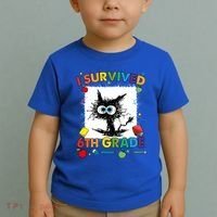Funny Last Day Of Sixth 6Th Grade I Survived Sixth 6Th Grade Gift Toddler T-Shirt thumb 2