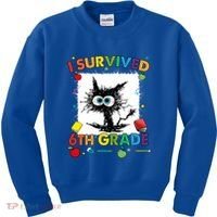 Funny Last Day Of Sixth 6Th Grade I Survived Sixth 6Th Grade Gift Kids Sweatshirt thumb 0