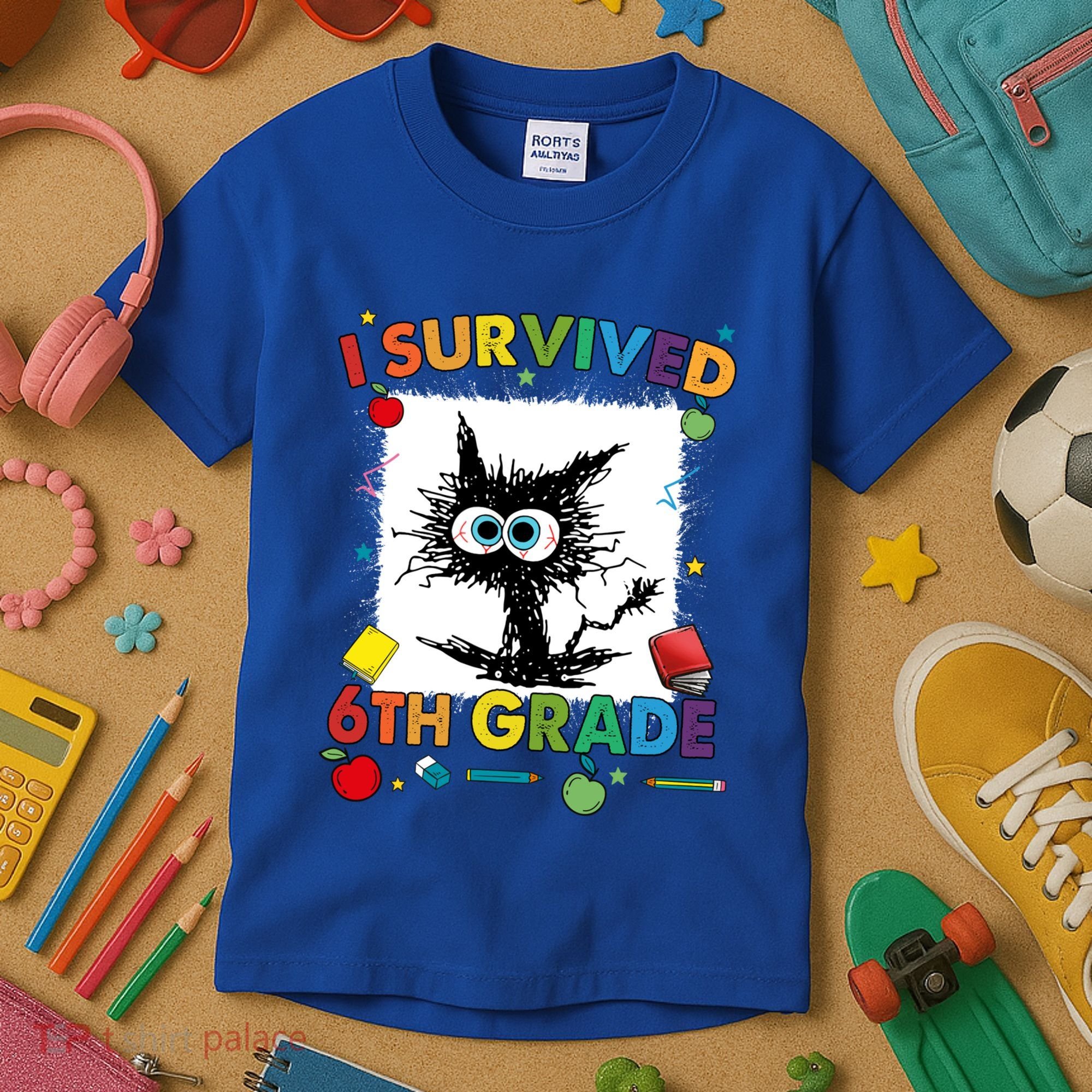 Funny Last Day Of Sixth 6Th Grade I Survived Sixth 6Th Grade Gift Kids T-Shirt