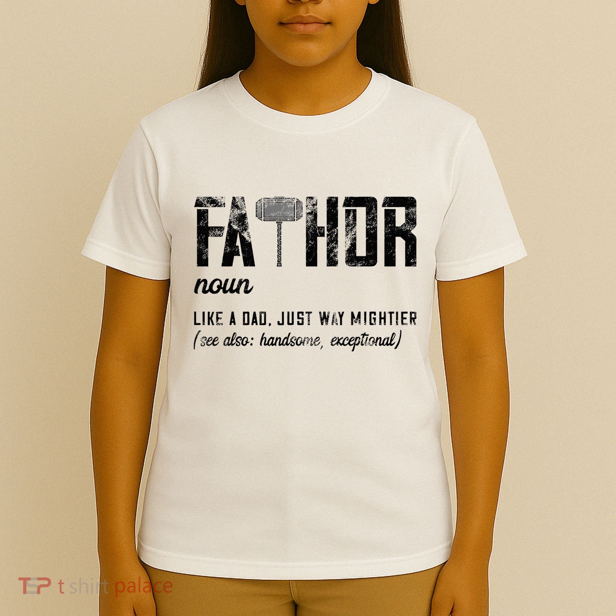 Fathor Like Dad Just Way Mightier FatherS Day Fa Thor T-Shirt