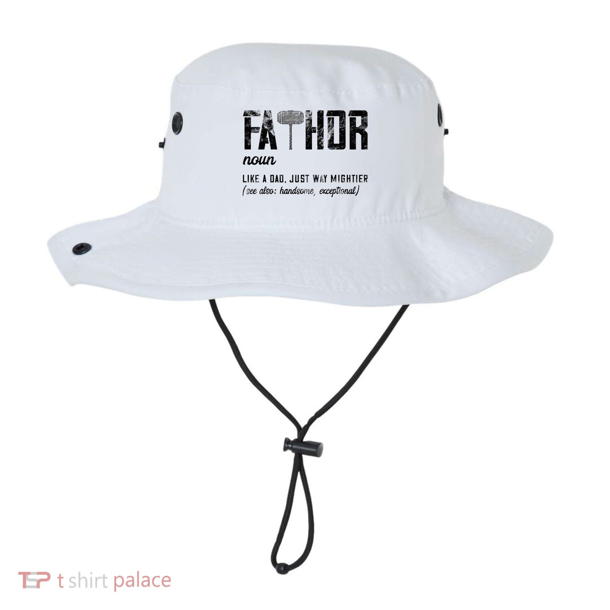 Fathor Like Dad Just Way Mightier FatherS Day Fa Thor Bucket Hat