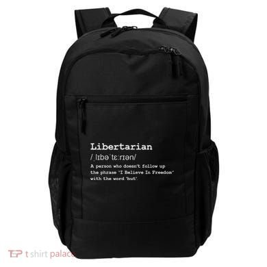 Funny Libertarian Definition Backpack