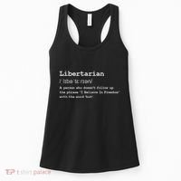 Funny Libertarian Definition Women's Tank Top thumb 0