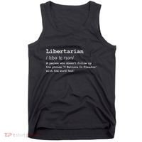 Funny Libertarian Definition Tank Top thumb 0