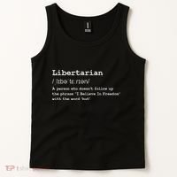 Funny Libertarian Definition Tank Top thumb 2